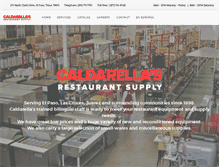 Tablet Screenshot of caldarellas.com
